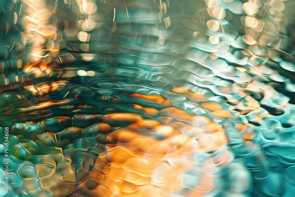 Poster abstract background with reflections and caustics. hi-tech. futuristic background image. created wit