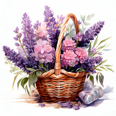lavender in a basket