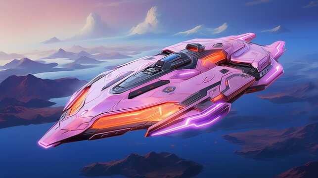 A spaceship embarks on an interstellar journey