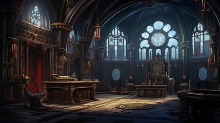 A hall in an ancient castle