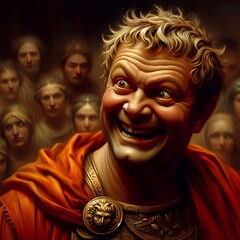 Roman Emperor Nero, 로마의 대화재, 네로황제 - obrazy, fototapety, plakaty