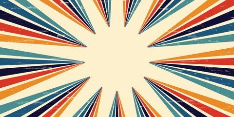 Abstract background of rainbow groovy Wavy Lines design in 1970s Hippie Retro style. Vector pattern ready to use for cloth, textile, wrap and other.