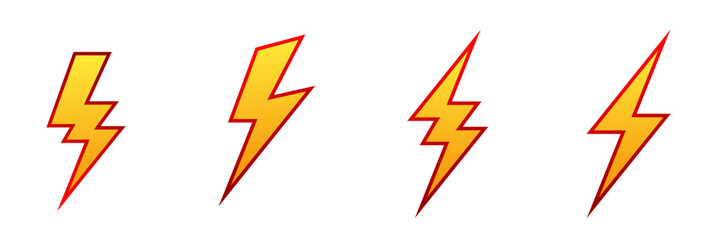 Innovative Vector Logo with Thunderbolt, Power, and Flash