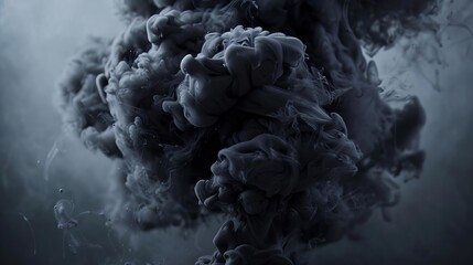 abstract black smoke explosion effect dynamic motion concept illustration