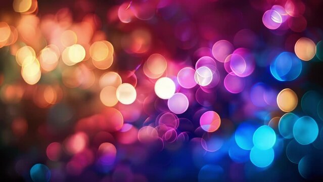 Beautifully blurred lights in shades of the rainbow symbolizing the diversity of human imagination and the endless possibilities that emerge from a mind set free to explore and create. .