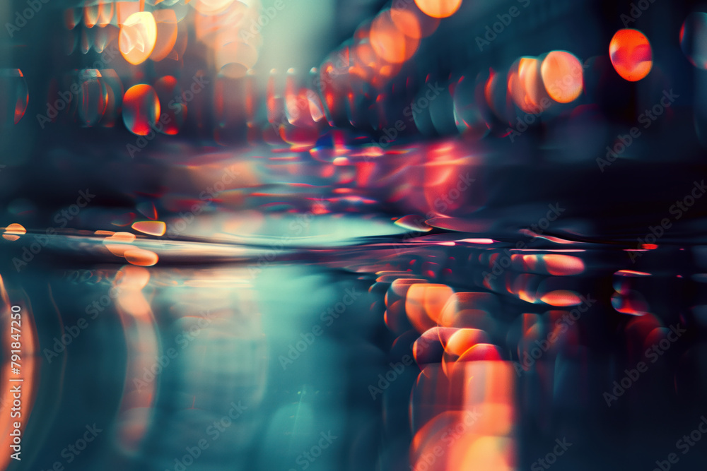 Poster abstract background with reflections and caustics. hi-tech. futuristic background image. created wit
