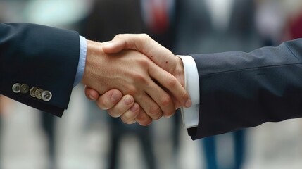 handshake between two business partners closeup photography