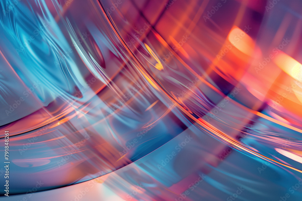 Poster abstract background with reflections and caustics. hi-tech. futuristic background image. created wit