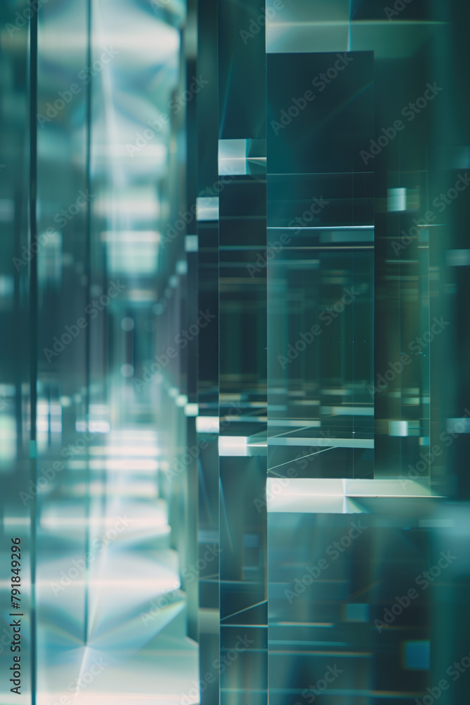 Poster abstract background with reflections and caustics. hi-tech. futuristic background image. created wit