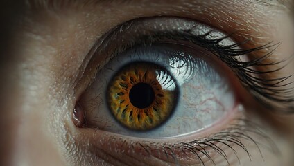 Detail Close Up photo Of A Human Eye