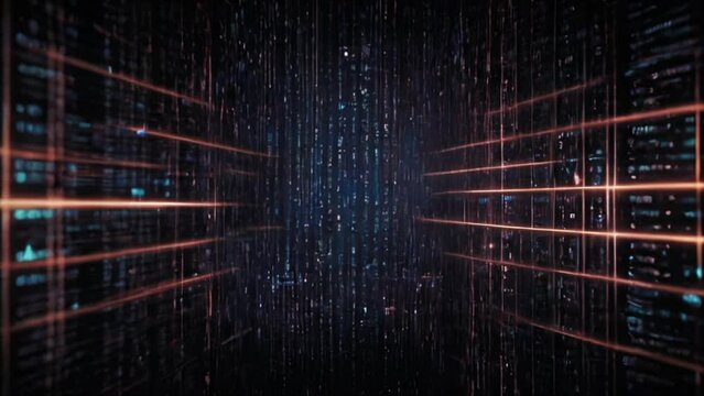 Animated high tech background. Generated with AI