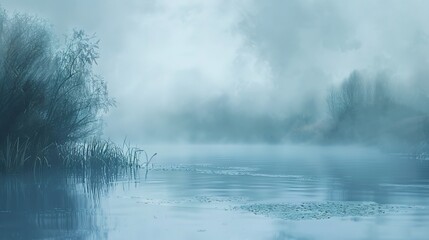 Obraz na płótnie Canvas Misty morning background