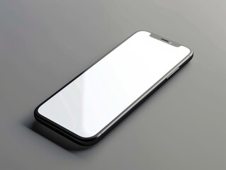Minimalist Smartphone with Blank Screen