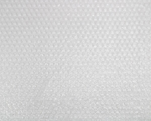 White plastic bubblewrap texture background