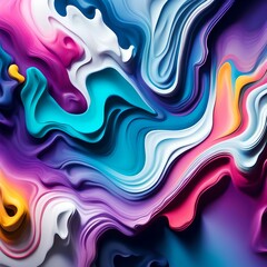 abstract colorful background, poured out paint - obrazy, fototapety, plakaty
