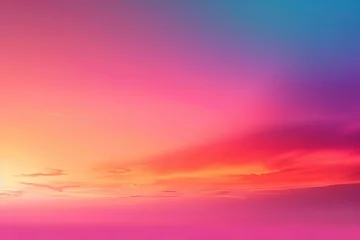 Zelfklevend Fotobehang Roze background with clouds