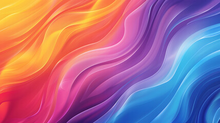 Obraz premium Abstract flowing colors in a wave pattern create a dynamic background