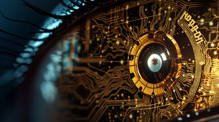 digital eye of the future, cyberpunk