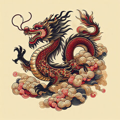 Year of the Dragon illustration