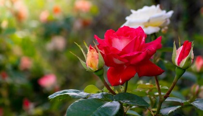 red poppy flowers,rose, flower, garden, pink, red, nature, roses, beauty, 