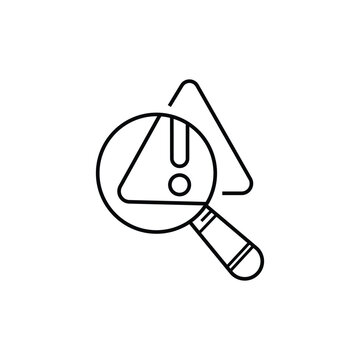 recommend clip art: Problem identification pixel perfect linear icon. Problem solving process. Detect and fix mistake. Thin line illustration.