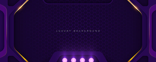 Luxury background concept. Purple modern shape decoration design vector.