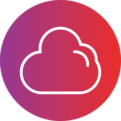 Cloud vector icon style