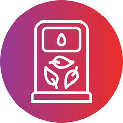 Biodiesel vector icon style