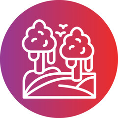 Jungle vector icon style