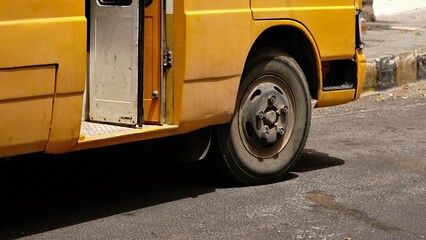 access door and school transport bus wheel