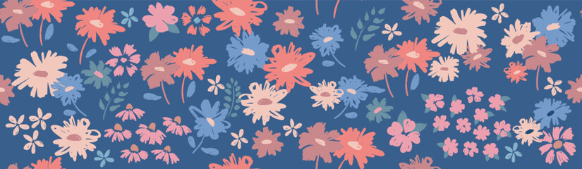 Fototapeta na wymiar Floral background for textile, swimsuit, pattern covers, surface, wallpaper, gift wrap. 