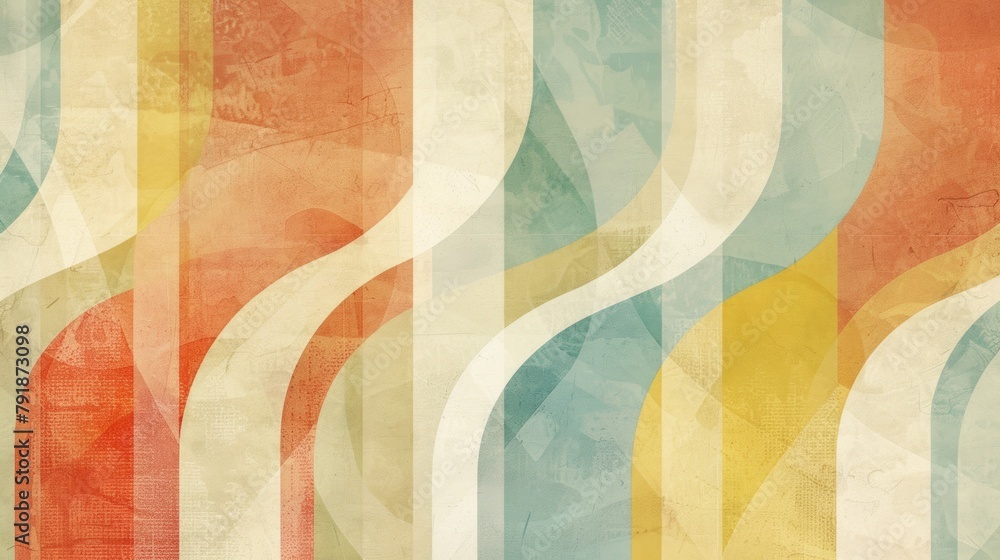 Aufkleber abstract colorful background with stripes and lines in grunge retro style