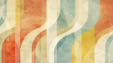 abstract colorful background with stripes and lines in grunge retro style © nataliia_ptashka