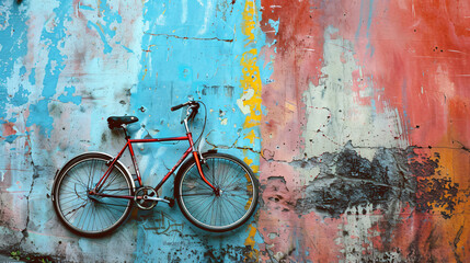 bicycle on wall