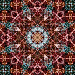 Seamless abstract square pattern. Ethnic pattern.