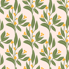 
Cute floral pattern in the flowers. Seamless vector texture. Elegant template for fashion prints.