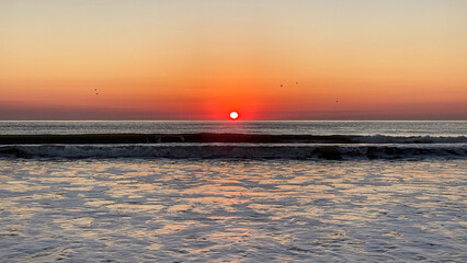 Sunrise over American Beach on Amelia Island Florida