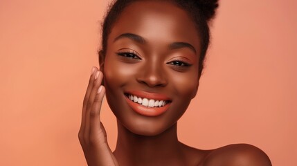 Radiant Woman Smiling Brightly