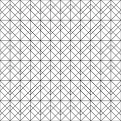 Black and white linear criss-cross seamless pattern