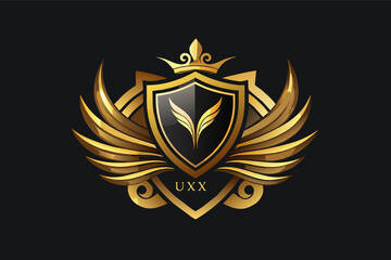 Design a luxury logo with soft gradients and detailed vector illustrations