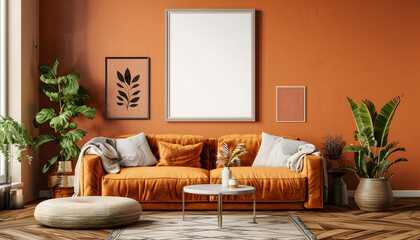 Ethnic farmhouse interior design of modern entrance hall