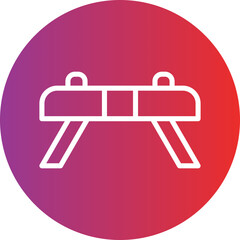 Gymnastics Vault Icon Style