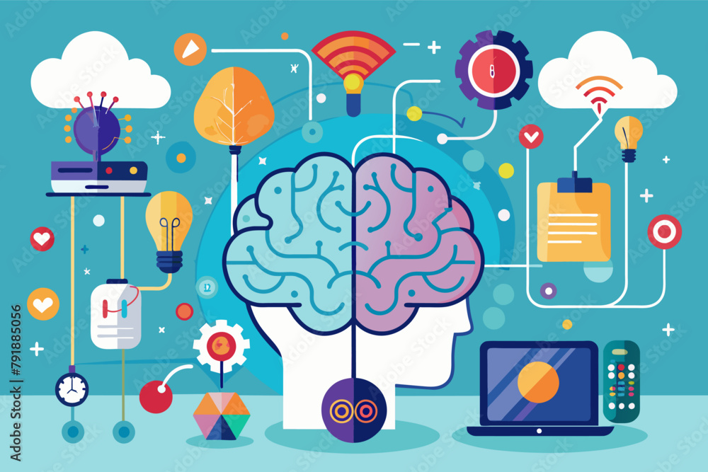 Fototapete neural interfaces enabling direct brain-to-machine communication