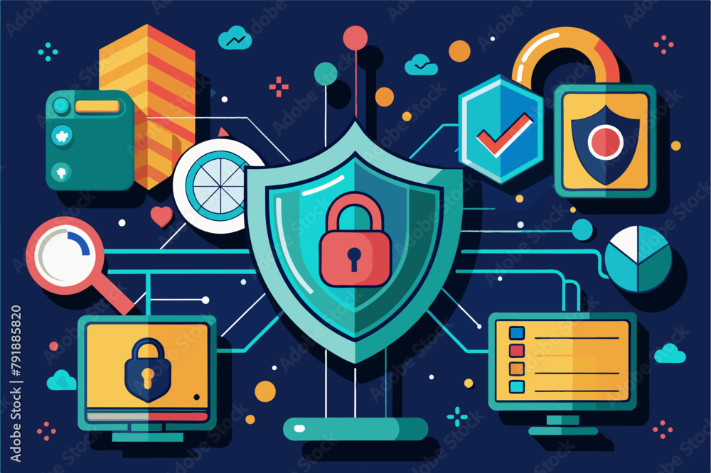 Poster quantum encryption safeguarding sensitive data