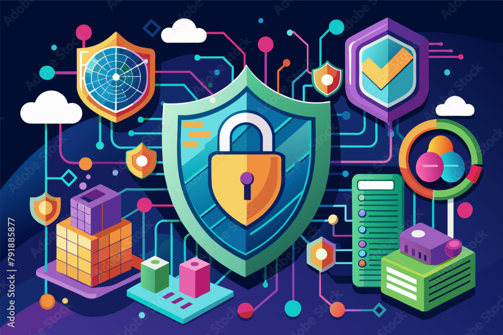Poster Quantum encryption safeguarding sensitive data