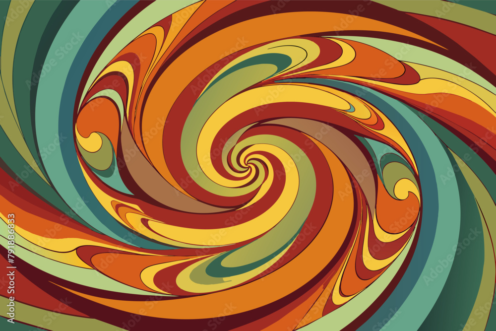 Poster swirling and swirling patterns