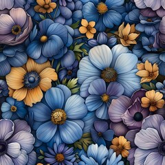 Sophisticated Floral Elegance: Detailed Botanical Illustration