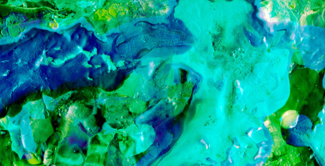 Ink Symphony: Embracing the Mystical Aura of Liquid Art in Oil
