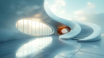 modern architecture - illustration - ai generated	