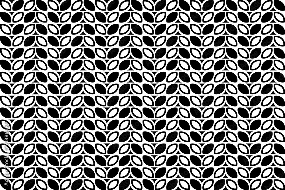 Aufkleber abstract seamless repeating pattern. black and white seamless geometric textile pattern. abstract mo